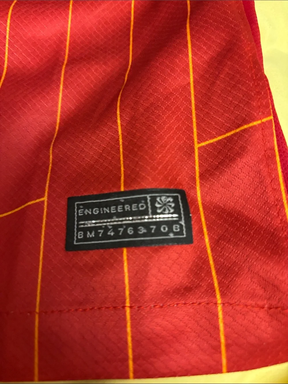 Nike Red Liverpool FC Home Shirt with Yellow Accents